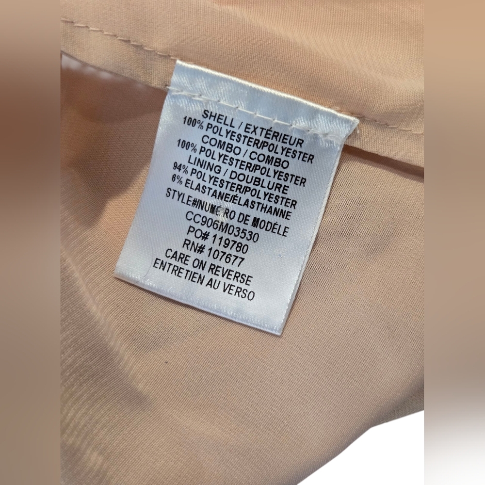 NWT $405 Alice + Olivia Darva Faux Wrap Midi Dress 6 | Rose Gold Lamé Metallic - Picture 5 of 16
